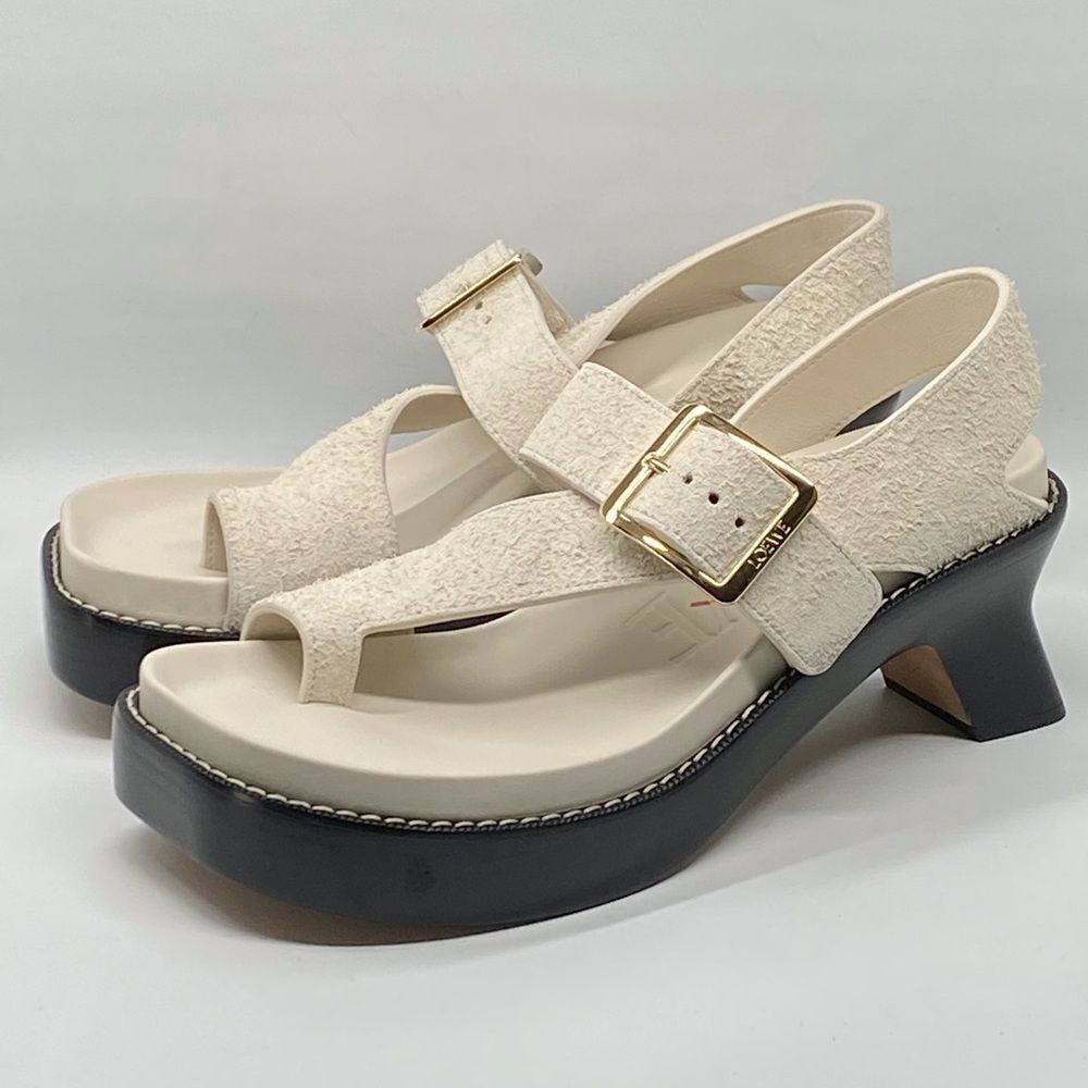 Loewe Ease heel suede sandal size 41 - Picture 4 of 15